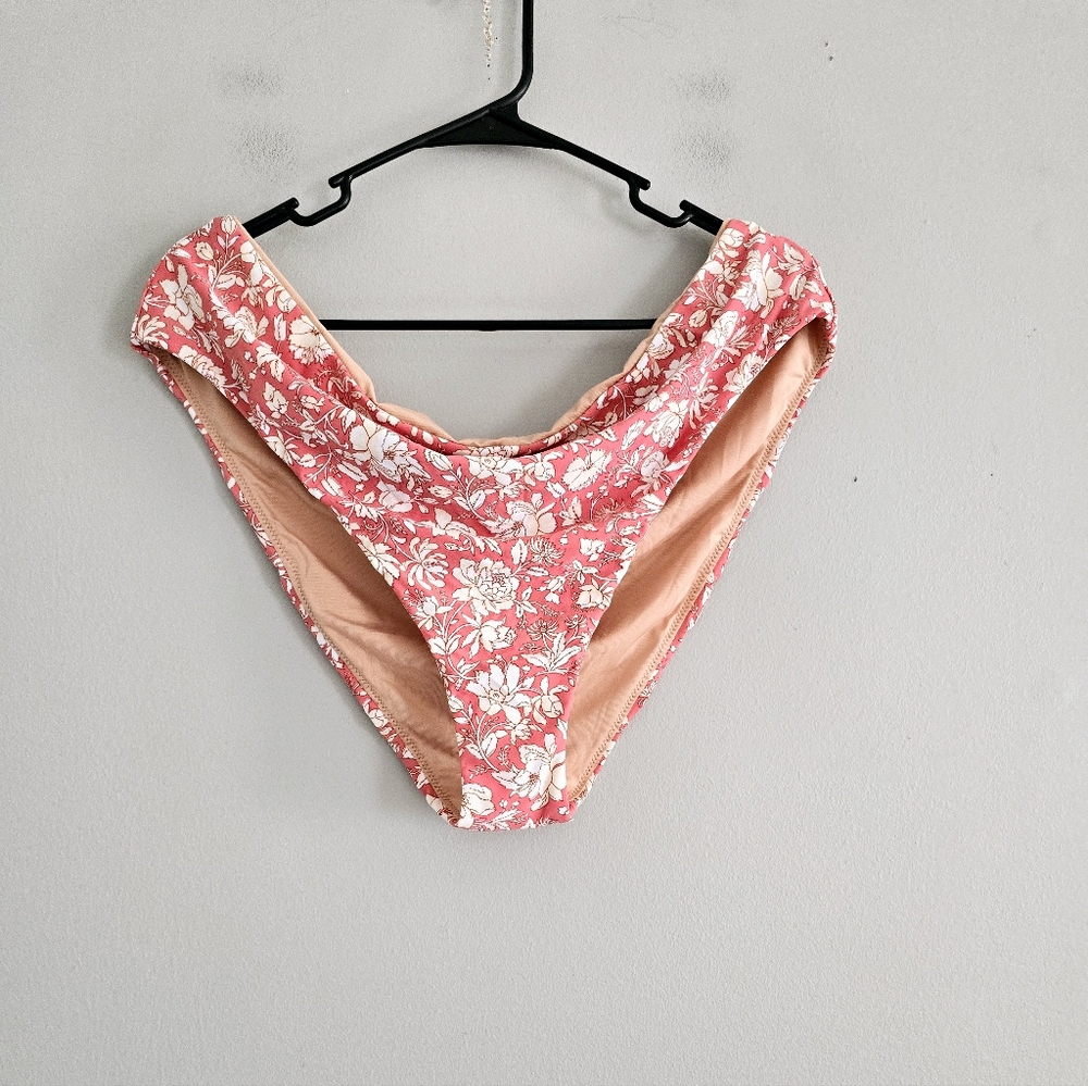 J.crew Higher Rise Pink Floral Swim Bikini Bottom 2X …
